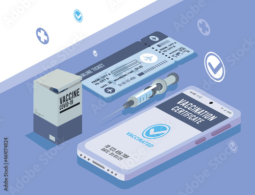 vaccine certificate in smartphone