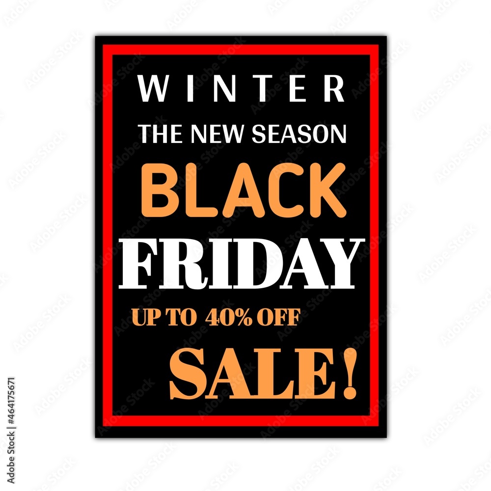 Winter the new season black Friday up to 40 percent off sale