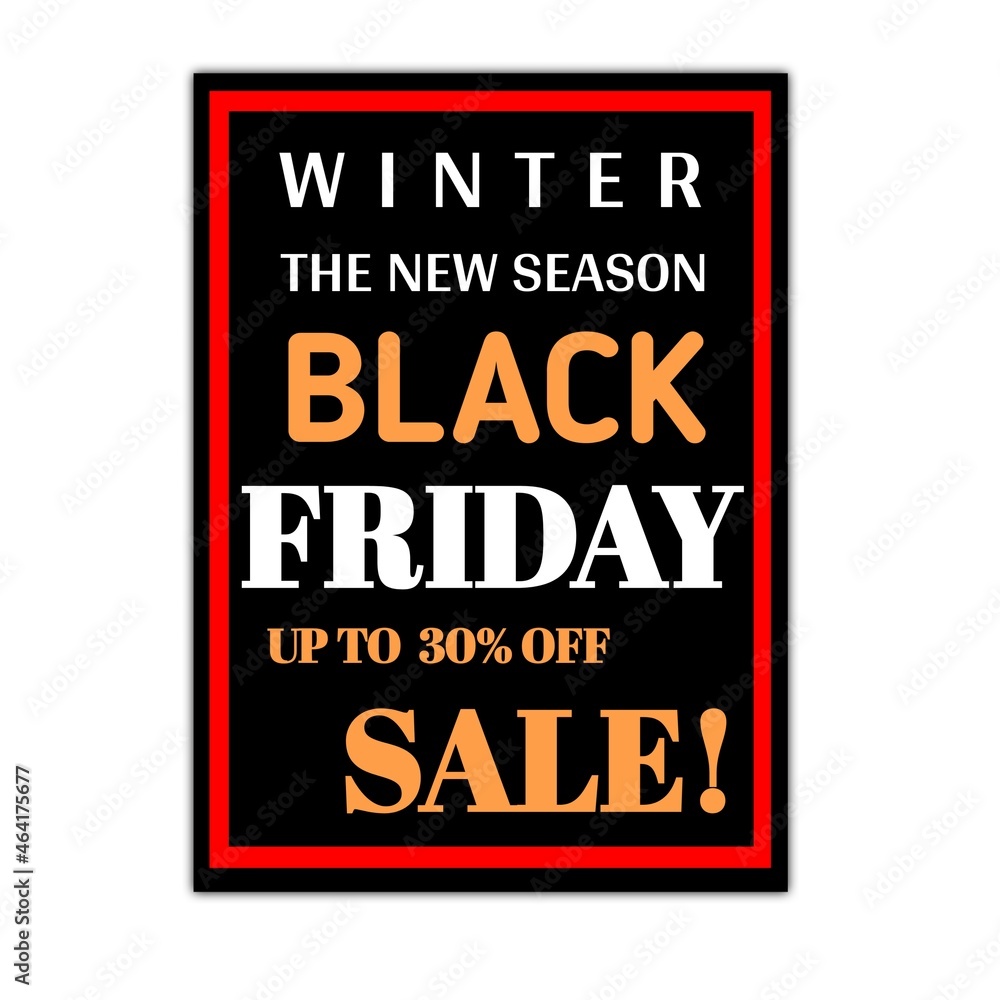 Winter the new season black Friday up to 30 percent off sale