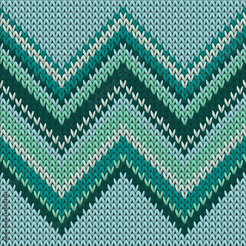 Cashmere zig zal lines christmas knit geometric