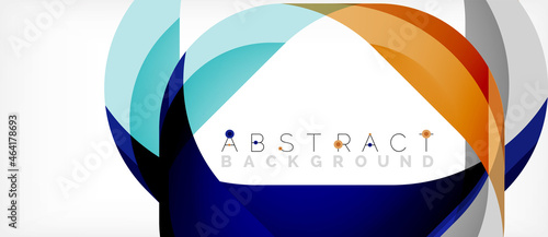 Abstract square shape with overlapping waves, minimal geometric background. Vector Illustration For Wallpaper, Banner, Background, Landing Page