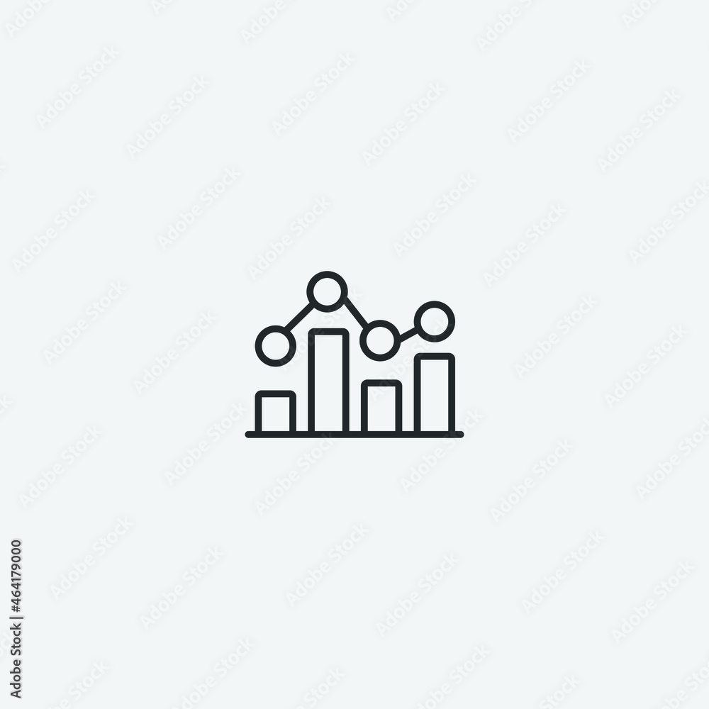 bar graph vector icon illustration sign bar graph vector icon illustration sign
