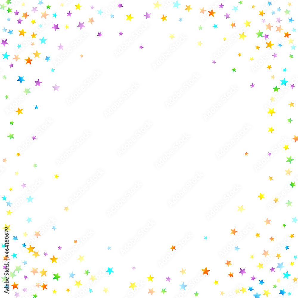 Rainbow Festive Confetti. Carnival Star Falling. Rainbow Festive Confetti. Carnival Star Falling.