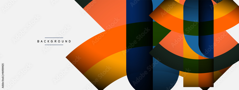 Trendy shapes, color minimal design composition, lines and shadows for wallpaper banner background or landing page Trendy shapes, color minimal design composition, lines and shadows for wallpaper banner background or landing page