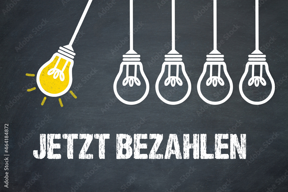 Fototapeta premium Jetzt bezahlen