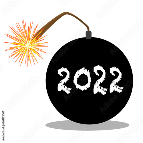 Cartoon 2022 New Years Bomb