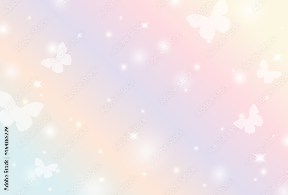 abstract background with stars and butterflies for banners, cards, flyers, social media wallpapers, etc.
