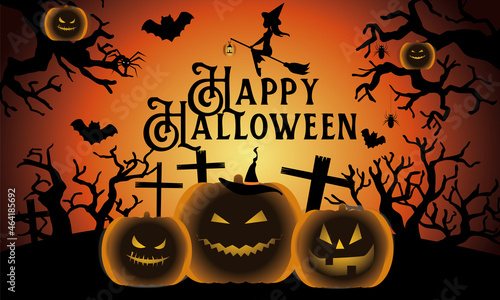 Happy  Halloween event vector illustration