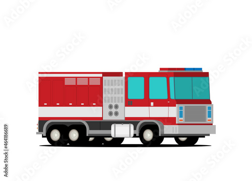  Fire truck rescue engine transportation. Firefighter emergency.