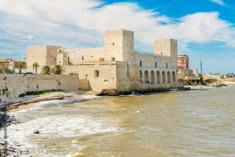 View at the Old Fort in Trani, Italy