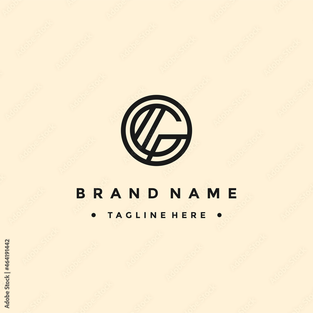 Obraz premium Letter G Abstract logo vector design template