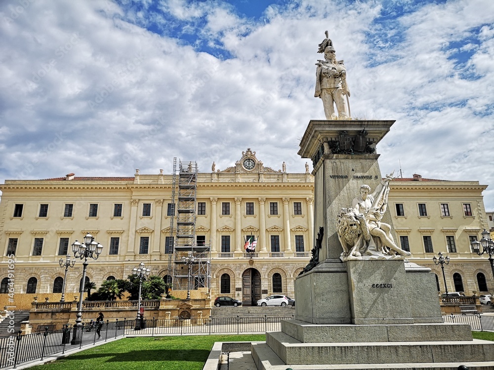 Obraz premium Sassari Sardienien Italien, Altstadt und Sehenswürdigkeiten