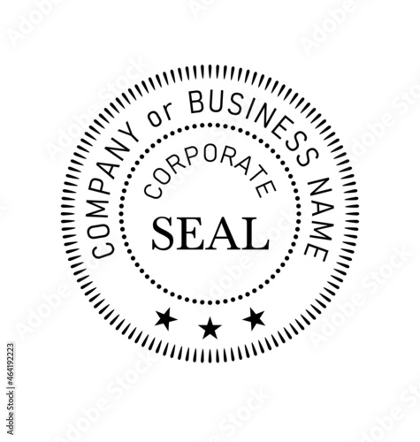 Obraz na plátne official corporate seal