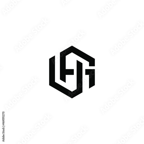 hg latter vector logo abstrack