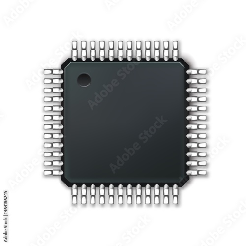 microchip vector illustration isolated on white background