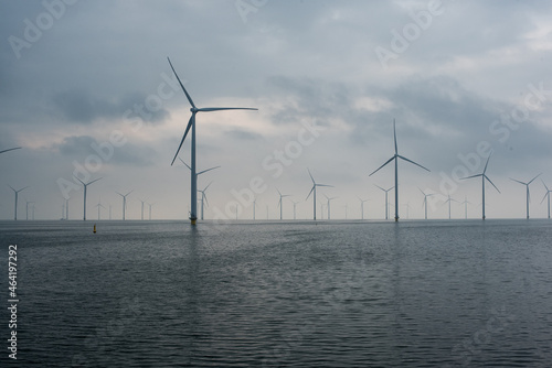 wind power station in the sea