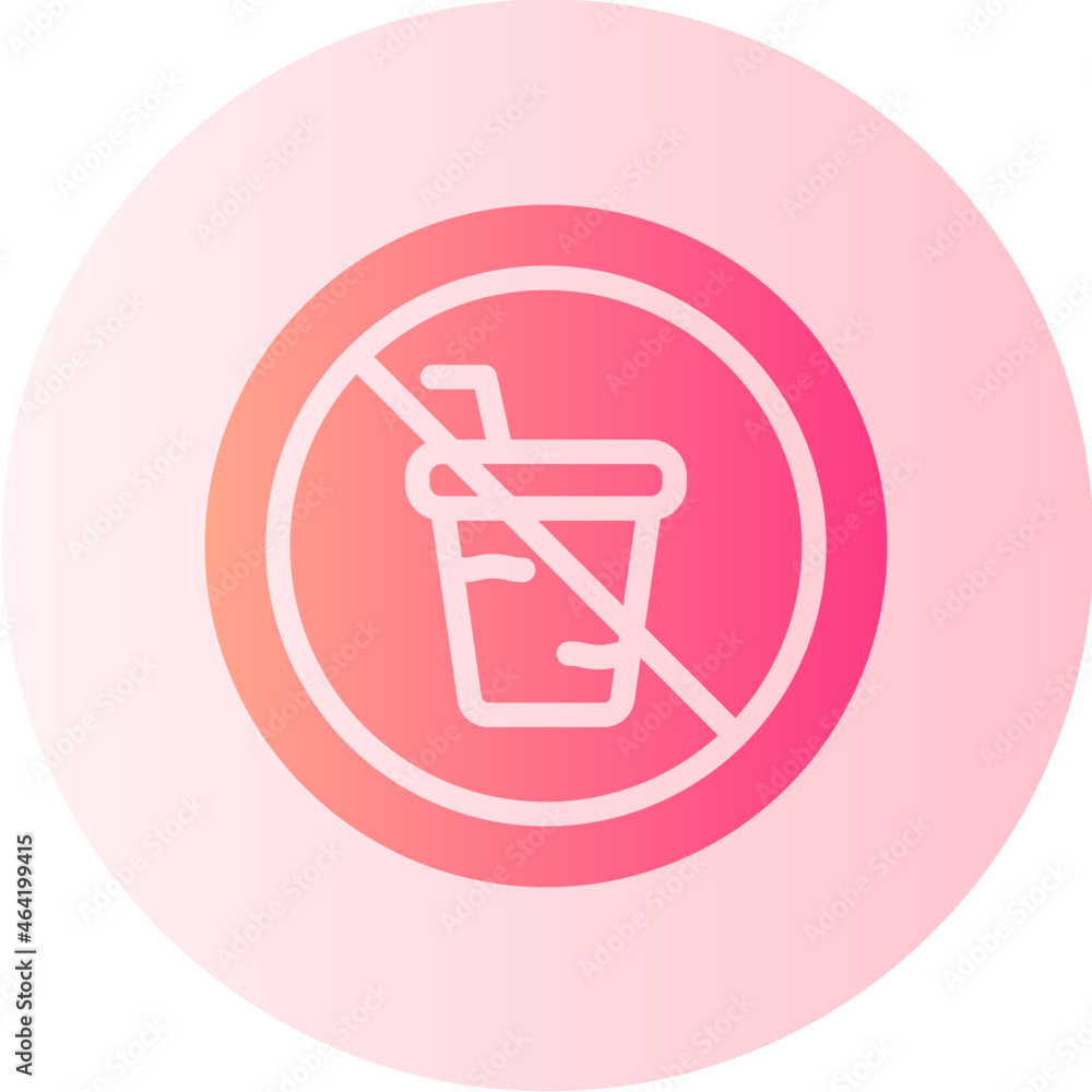 no drink gradient icon no drink gradient icon