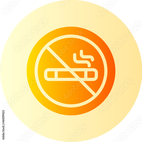 no smoking gradient icon