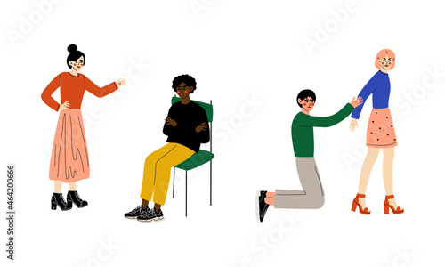 Quarrelling Couple Solving Problem and Misunderstanding in Relationship Vector Set