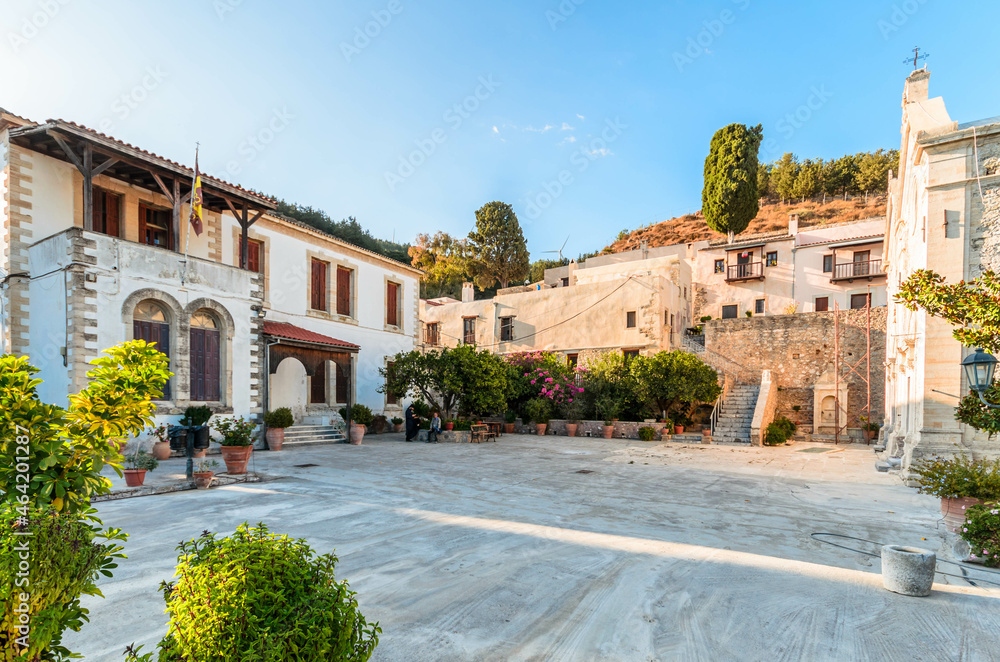 Obraz premium Heraklion Crete, Monastery of Agios Georgios [St. George] Apanosifis or ‘Epanosifis’ is one of the more populous and famous monasteries on Crete.