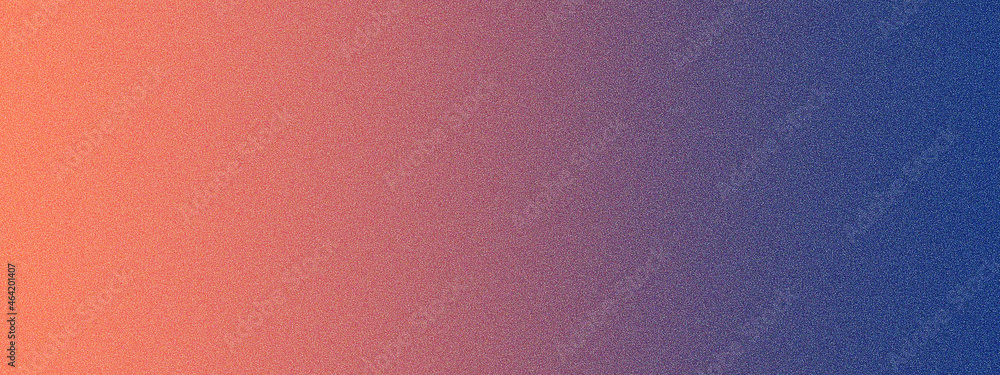 Colorful red and blue sunrise gradient noisy grain background texture	 - obrazy, fototapety, plakaty 