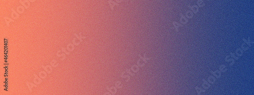 Fotografie, Tablou Colorful red and blue sunrise gradient noisy grain background texture