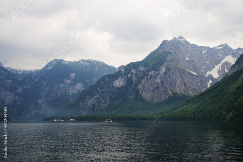 Koenigsee lake in the Bayern Alps, Germany