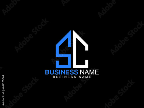 Colorful SC Logo, Creative SC s c Logo Letter Vector For Your Brand or any type of business