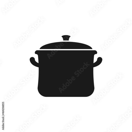 Kitchen pot icon design template vector isolated illustration