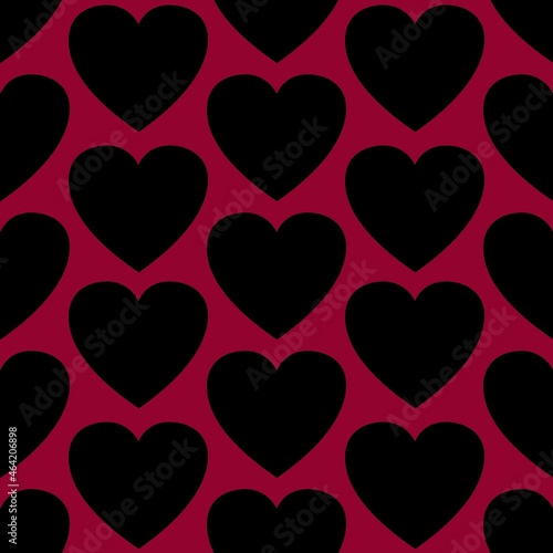 Seamless valentines pattern with hearts for postcard and gifts and cards 