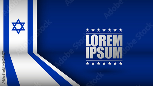 EPS10 Vector Patriotic Background with Israel flag colors. An element of impact for the use you want to make of it.