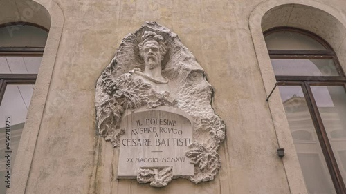 Cesare Battisti statue in Rovigo in Italy photo