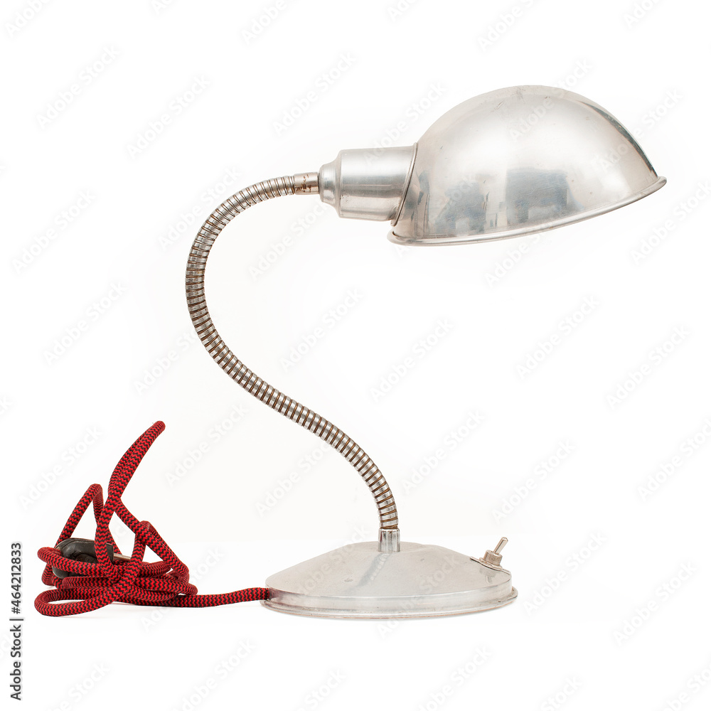 Old Design Desk Lamp on white background Old Design Desk Lamp on white background