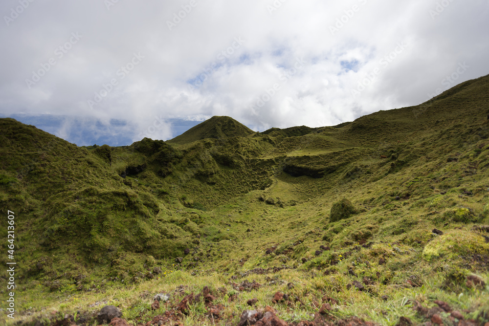 Characteristic landscape of the island of Pico, Azores