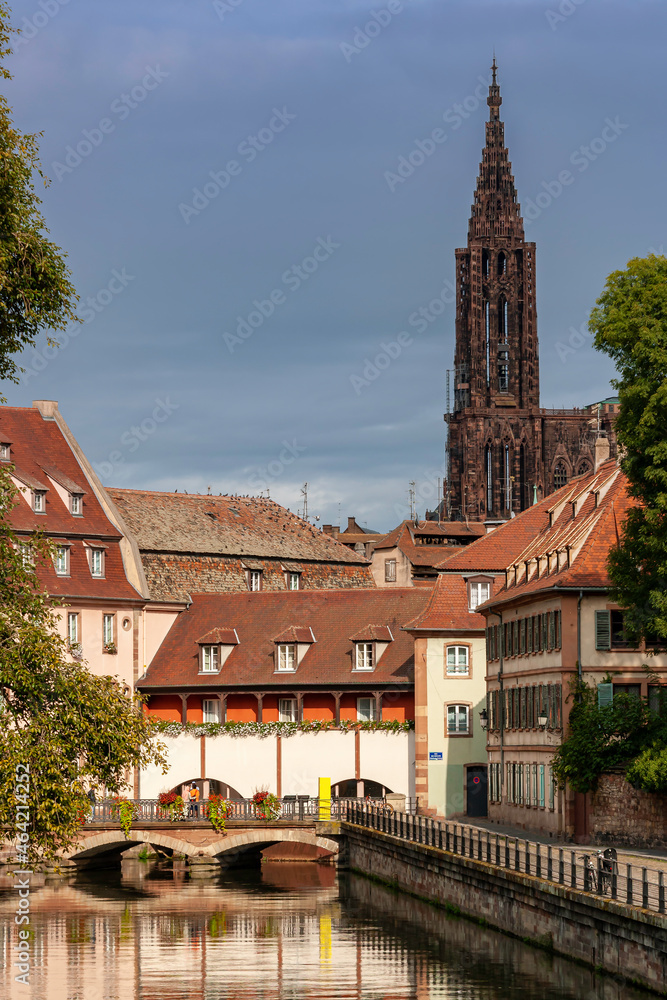 Beautiful view of Strasbourg city in Alsace. Beautiful view of Strasbourg city in Alsace.