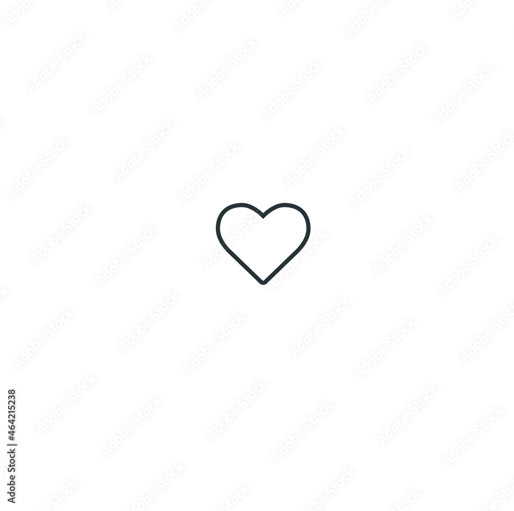 Add to collection button Love icon, heart icon,  heart symbol
