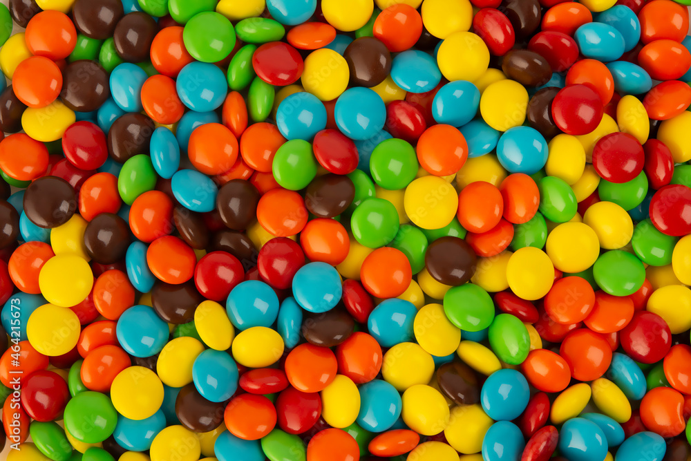 Close Up Of A Pile Of Colorful Chocolate Coated Candy Background Close Up Of A Pile Of Colorful Chocolate Coated Candy Background