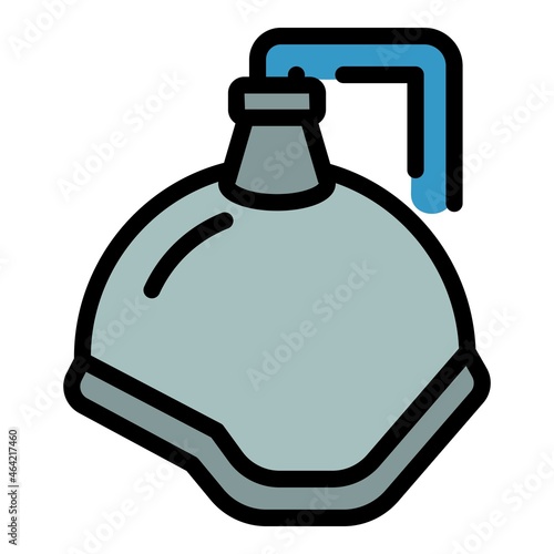 Anesthesia equipment icon. Outline anesthesia equipment vector icon color flat isolated