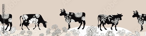 Background for covers, flyers, banners. Horizontal banner.