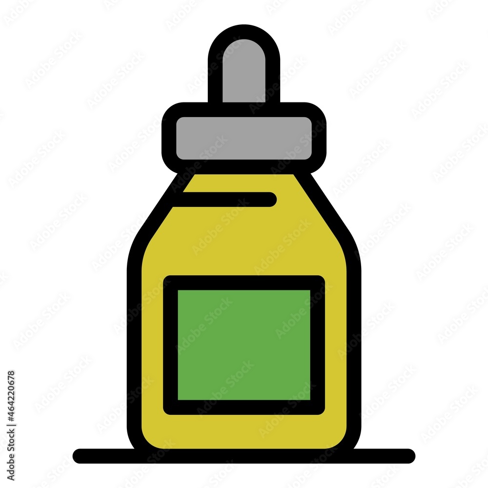 Nose drops icon. Outline nose drops vector icon color flat isolated Nose drops icon. Outline nose drops vector icon color flat isolated