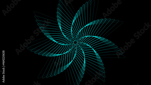 Abstract 3D geometric colorful Kaleidoscope background.