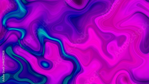 Abstract wavy liquid background. Colorful liquid shiny background.