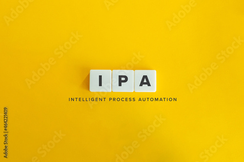 Fotografie IPA (Intelligent Process Automation) banner and concept