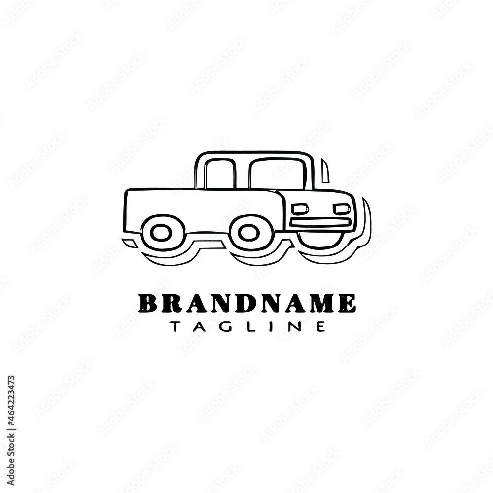 car logo cartoon icon design template cute isolated vector illustration