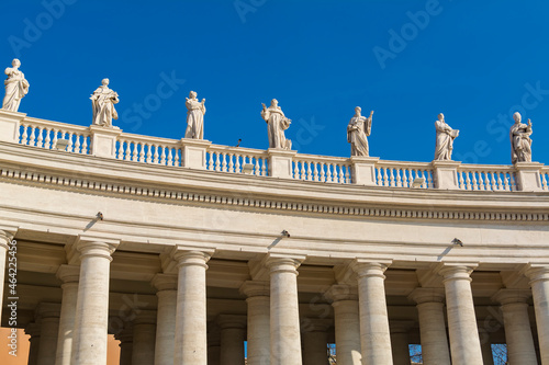 ancient, antique, architecture, attraction, background, baroque, bernini, blue, building, classic, column, day, europe, european, exterior, façade, giant, grand, group,  historic, holy, huge, italian,