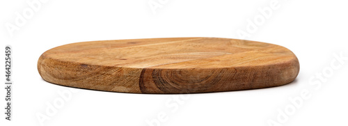 Photo Wooden cutting board on a white background