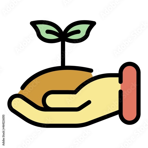 Phytotherapy icon. Outline phytotherapy vector icon color flat isolated