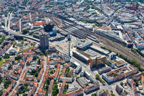 Luftbild Bahnhof Hannover Westansicht 