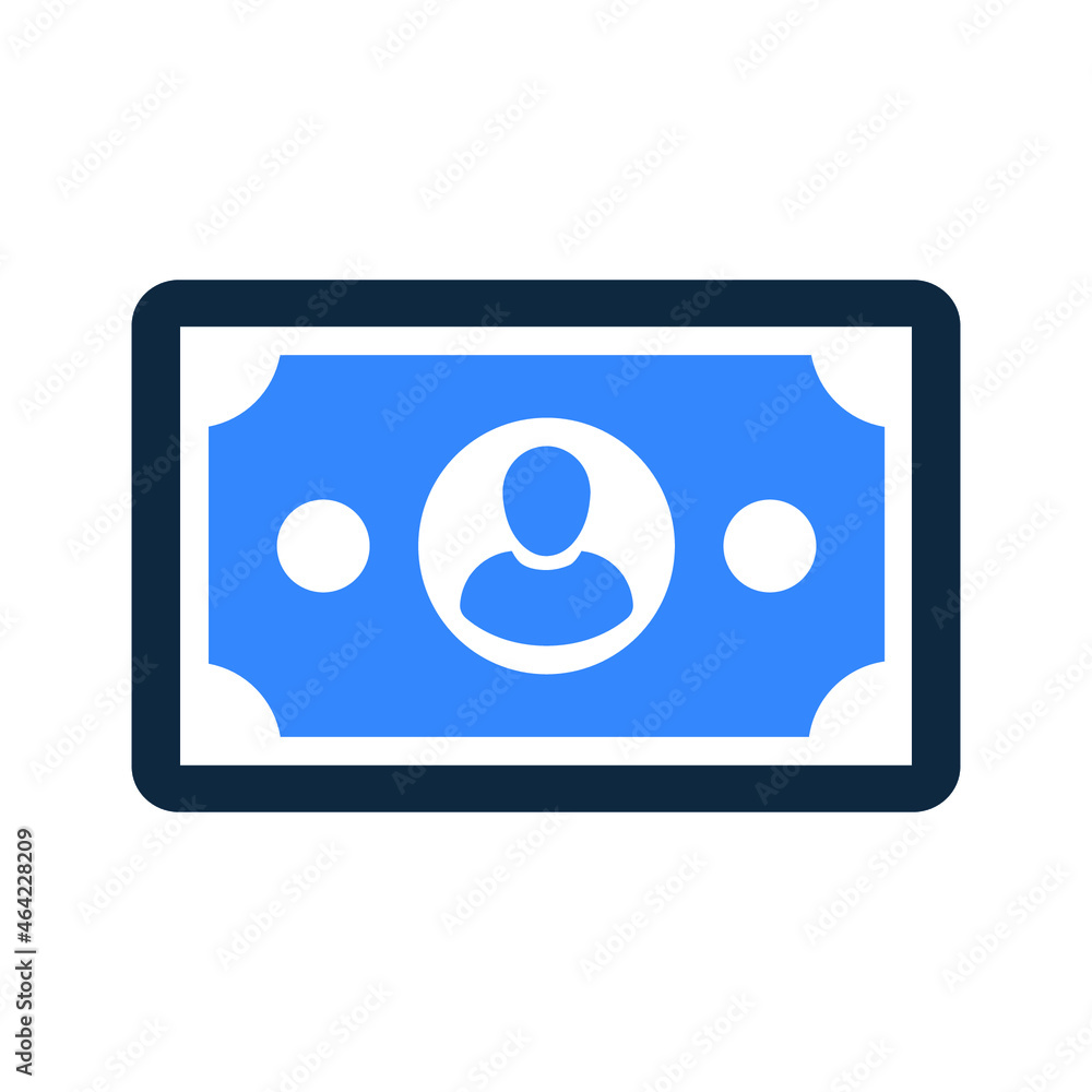 Financial, banknote, money icon. Simple editable vector design isolated on a white background. Financial, banknote, money icon. Simple editable vector design isolated on a white background.