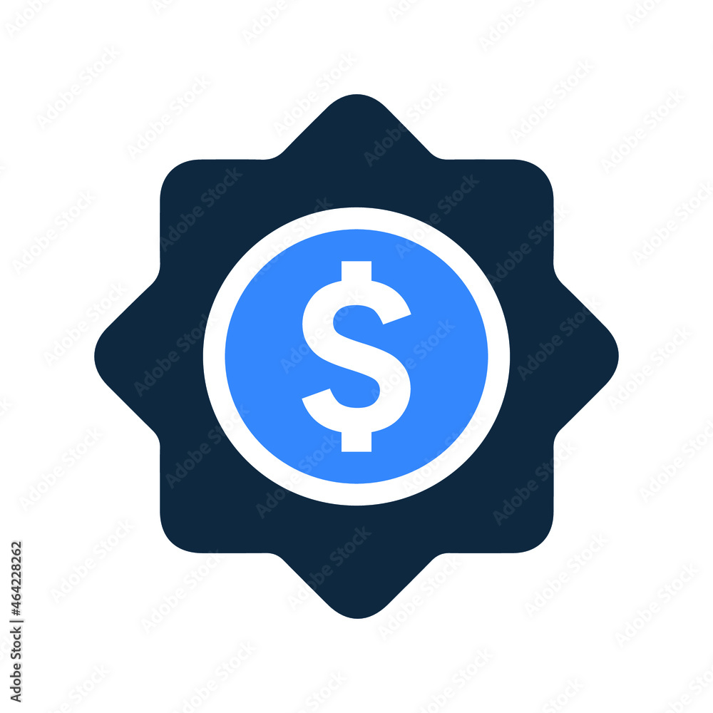 Certificate, stamp, dollar icon. Simple editable vector illustration. Certificate, stamp, dollar icon. Simple editable vector illustration.